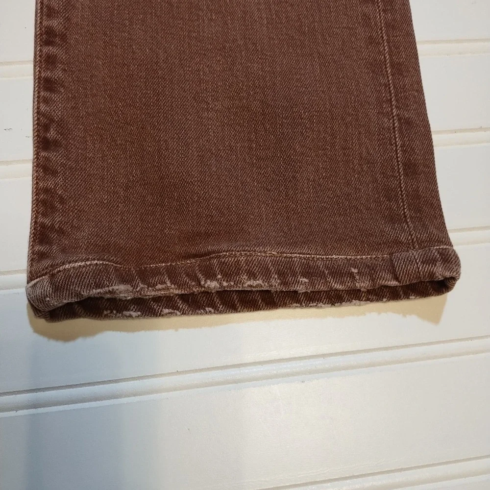 Romualdo Sartoria Brown Straight Leg Denim Jeans‎ Mens 32 Classic Luxury Italian